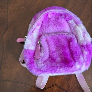 Target faux fur backpack